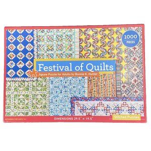 Festival of Quilts Jigsaw Puzzle by Bonnie K. Hunter 1000 Pieces 29.5X19.5"